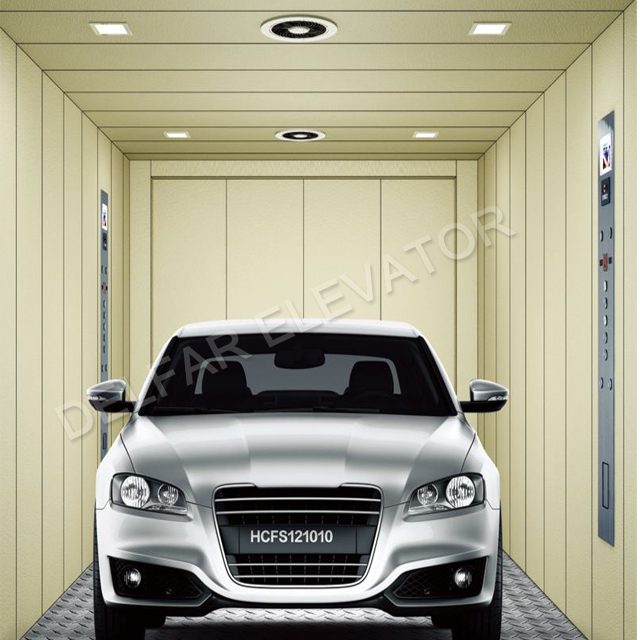 Large Space & Load Automobile Car Elevator with Opposite Doors