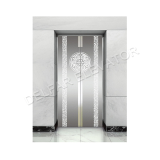 Delfar Elevator mirror etched hot selling landing door-D20535