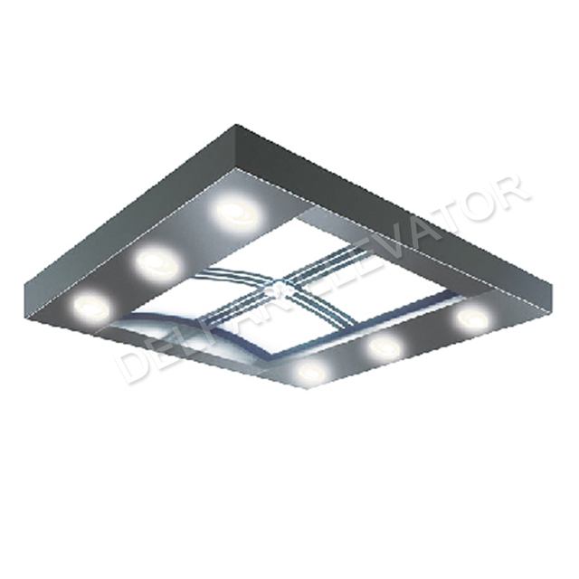 High Quality Elevator Cabin Square Ceiling with LED Downlight D58002