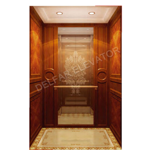 Mirror etched st.st. wooden decoration cabin home elevator