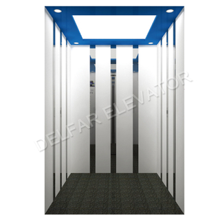 Mirror Stainless Steel Etching 1000kg Passenger Elevator