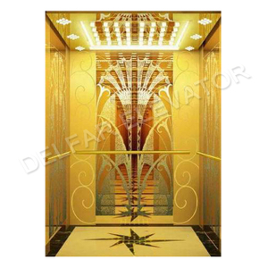 Luxurious And Uniquely Ti-gold Mirror St.st. Elevator